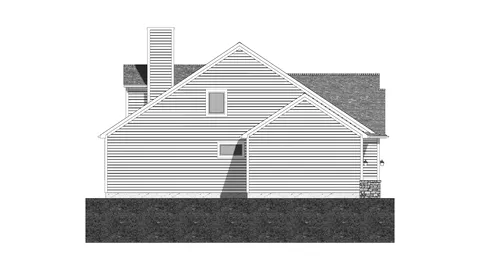 The Heatherstone house plan, exterior view 4